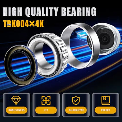 XiKe 30205 Trailer Bearings Wheel Hub Kit, 2 Sets, Fits for 25mm Axles, - size: 30205 + Seal ID 1.250, style: Pack 2 Set