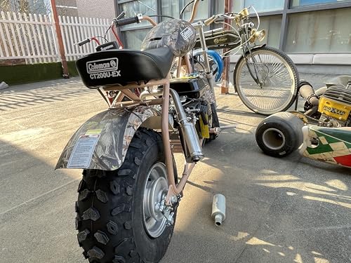 Upgrade Exhaust with Muffler For Coleman Powersports CT200U BT200X CT200u-ex,212cc 196cc/6.5HP Go Kart and Gas Mini Bike