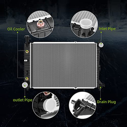 AUTOSAVER88 Radiator Compatible with 1997-2004 Ford Mustang - style: 97-04 Ford Mustang
