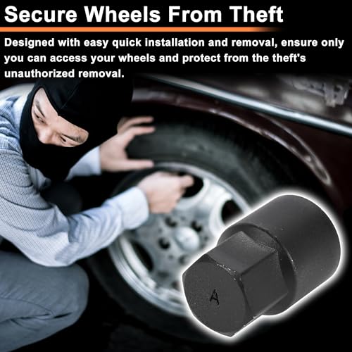 A Wheel Lock Lug Nut for Toyota for Lexus Anti-Theft Wheel Locking Nut Key Socket Removal Tool 1 Pc - size: Socket A