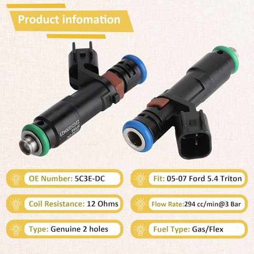 (Set of 8) 2005-2006 F150 & Expedition 5.4 Fuel Injectors