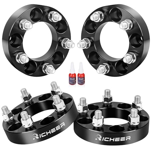 Richeer 1 inch 5x4.5 Wheel Spacers for TJ XJ YJ KJ KK ZJ Explorer Ranger - size: Thickness:1 inch