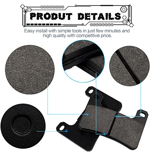 LOCOPOW Front Rear Brake Pads for 2004 2005 2006 Suzuki GSXR 1000 2004 2005 Suzuki GSXR 600 750
