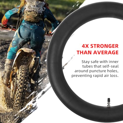 AR-PRO (2-Pack) 3.00/3.50-14 90/100-14 Dirt Bike Inner Tubes with TR4 Straight Valve, Replacement Heavy Duty Inner Tube for 3.50-14, 3.00-14, 80/100-14, 90/100-14 Dirt Pit Bike Tires - size: 3.00/3.50-14" (90/100-14), TR4 Valve
