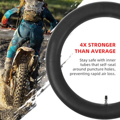 AR-PRO (2-Pack) 3.00/3.50-14 90/100-14 Dirt Bike Inner Tubes with TR4 Straight Valve, Replacement Heavy Duty Inner Tube for 3.50-14, 3.00-14, 80/100-14, 90/100-14 Dirt Pit Bike Tires - size: 3.00/3.50-14" (90/100-14), TR4 Valve