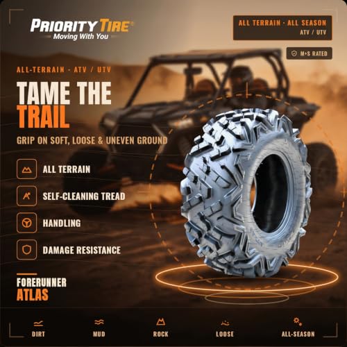 Forerunner Atlas 27X11.00-12 All Terrain 56F 6 Ply All Season Bias Tire - size: 27X11.00-12