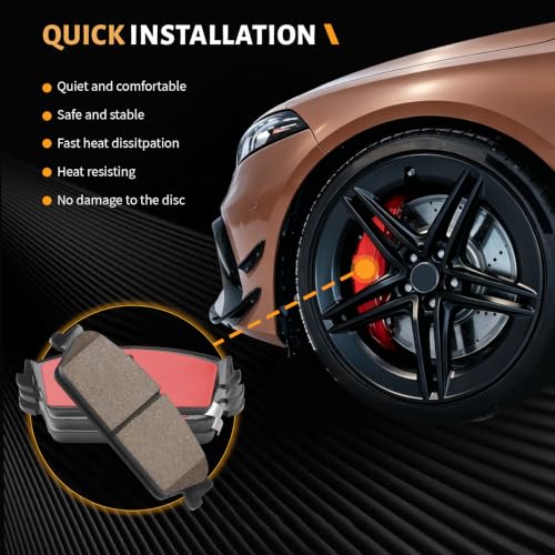 D1194 Rear Ceramic Brake Pads Kit Fit For Cadillac Escalade 2007-2014, For Chevrolet Avalanche 2007-2013, For Silverado 1500 2007-2013, For Suburban 1500 2007-2014, For Tahoe 07-14 - size: HZ1194H