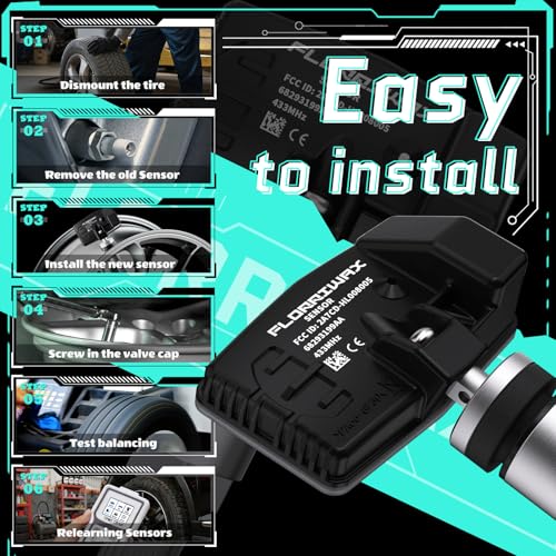 TPMS Sensor 433MHz Tire Pressure Monitoring Sensor for RAM Jeep - size: 68293199AA