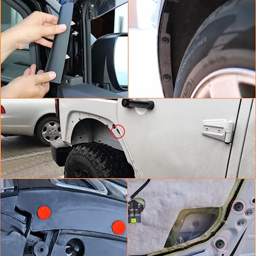 GOOACC 501PCS Universal Car Clips Mixed Auto Bumper Fender Trim Door - color: 500Pcs Mixed Clips + 1 Remover