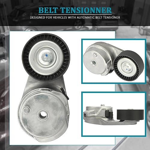 IRONTEK Belt Tensioner Pulley Assembly fit for Chrysler (2005-2020 300/2008-2010 Town & Country), for Jeep (2006-2010 Commander/ 2005-2021 Grand Cherokee) #89377 38323 7B0903315 4861660AA - size: 4861660AA