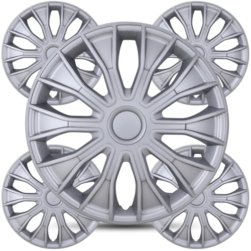 Winjet 16 inch Universal Hubcaps for Steel Wheel Rims Cover,Snap On Car Truck SUV Wheel Rim Covers,Steel ABS+PC Material Set of 4(16 inch,Lacquer) - color: Lacquer (5086-B-16), size: 16 inch