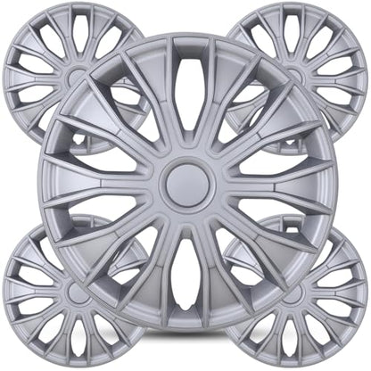 Winjet 16 inch Universal Hubcaps for Steel Wheel Rims Cover,Snap On Car Truck SUV Wheel Rim Covers,Steel ABS+PC Material Set of 4(16 inch,Lacquer) - color: Lacquer (5086-B-16), size: 16 inch
