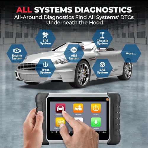 Autel Scanner MaxiCOM MK808S-TS: All Systems Bidirectional OBD2 Scan Tool
