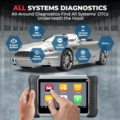 Autel Scanner MaxiCOM MK808S-TS: All Systems Bidirectional OBD2 Scan Tool