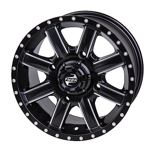TUSK 4/137 Cascade Wheel 14x7 5.0 + 2.0 Machined/Black for Can-Am Defender HD9 XT 2022-2025