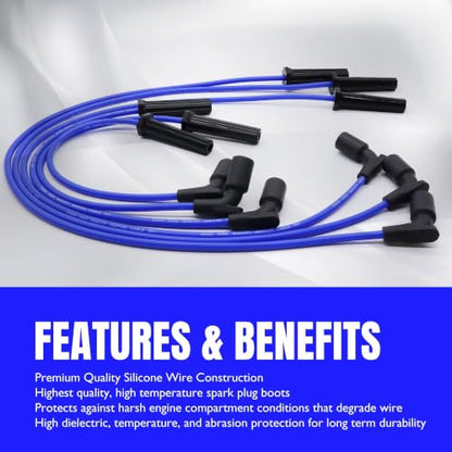 109110 High Performance Low Resistance Spark Plug Wire New - style: 9746SS