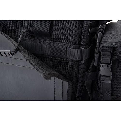 Tusk Pilot Pannier Bags Black/Grey | Durable Soft Saddlebags with Roll‑Top Closure, Waterproof Liners and Reflective Accents | Adventure Motorcycle Storage
