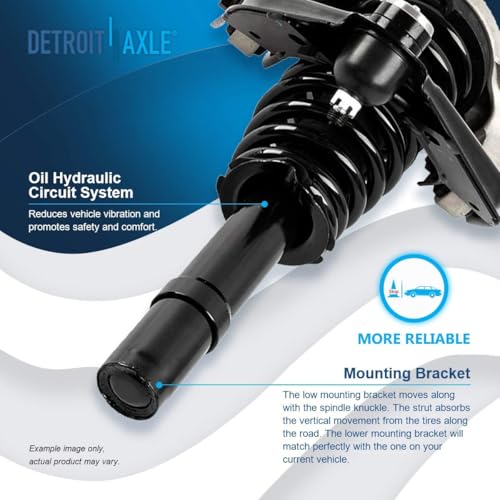 Detroit Axle - Front Struts Kit for 99-06 Chrysler Sebring Dodge Stratus - size: 4CQ42824/ Big strut kit