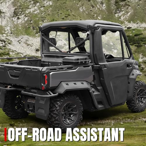 A & UTV PRO Wide Fender Flares for 2016-2025 Can-Am Defender Accessories Max/HD10/HD8/HD7/HD5 Extended Mud Flaps Front Rear Mud Guards Replace Oem #715006821#715002424 - size: for 2016-2025 Can-Am Defender