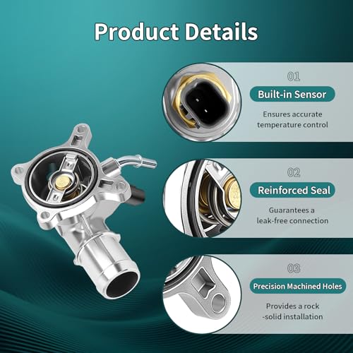 Coolant Thermostat Housing Assembly Fit for Jeep Chrysler Dodge 2.4L 13-22