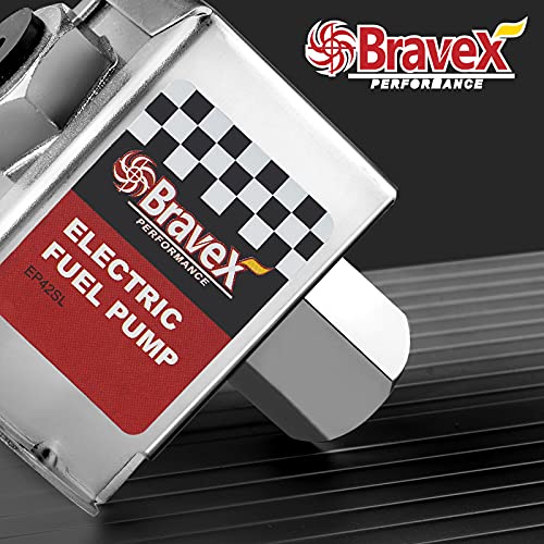 Bravex Inline Electric Fuel Pump Universal DC 12V Low Pressure 2.5-4 PSI Petrol Diesel (EP12S) - color: EP12S(2.5-4 PSI)