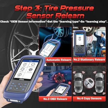 XTOOL TP150 TPMS Programming Tool, Protective Case Storage Bag for TPMS Programming Tool