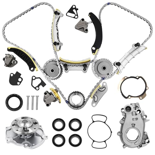 3.6 Timing Chain Kit W/Water Pump & Oil Pump 12603745 for 2007-2015 Chevy GMC Cadillac Buick Saturn Pontiac Suzuki Saab V6 Engine 3.6L 3.0L Replace# 9-0753S Cadena De Tiempo Kit - size: Timing Chain Kit & Oil Pump & Water Pump
