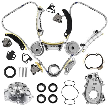3.6 Timing Chain Kit W/Water Pump & Oil Pump 12603745 for 2007-2015 Chevy GMC Cadillac Buick Saturn Pontiac Suzuki Saab V6 Engine 3.6L 3.0L Replace# 9-0753S Cadena De Tiempo Kit - size: Timing Chain Kit & Oil Pump & Water Pump