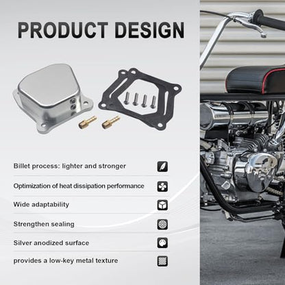 Billet Valve Cover Silver for Predator 212cc 196cc Non-Hemi Clone - color: Silver