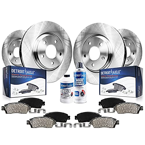 Detroit Axle - Brake Kit for 2003-2014 Volvo XC90 Disc Brake Rotors - size: 10PR280001/kit