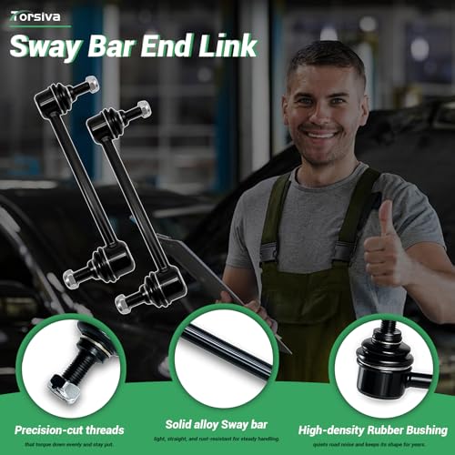 K6662 2PCS Rear Sway Bar End Links for Buick Allure Lacrosse Century Regal 1997-2009/ for Olds 1998-2002 Intrigue/for Chevy Impala Limited Monte Carlo 00-16/ for Pontiac 97-08 Grand Prix - size: K6662-2PC