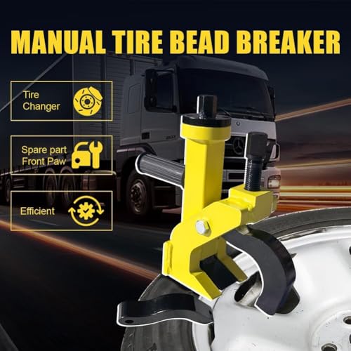 Pneumatic Tire Bead Breaker Tool - 38"-42" Heavy Duty Tire Changer with Rubber Pad, Protects Aluminum Alloy Hubs, Easy to Operate