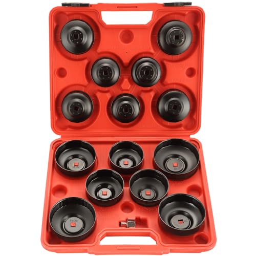 DASBET 15PCS Oil Filter Cap Wrench Tool