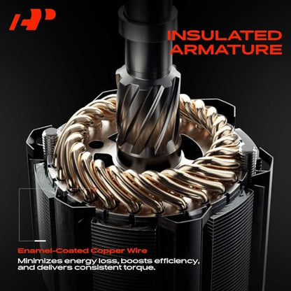 A-Premium Starter Motor, 12V 1.4KW 12 Teeth Clockwise