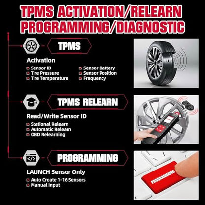 LAUNCH X431 i-TPMS Handheld Tire Pressure Detector Tool,Upgrade of TS Gun
