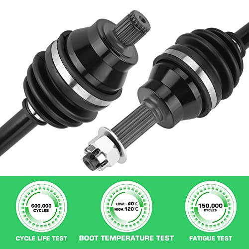 Youxmoto Rear Left/Right CV AXLE Fit for Polaris 4x4 Sportsman 400 HO 2008 2009 2010, 4x4 Sportsman 300 08-10; For Hawkeye 2x4 4x4 2006-2011; 4340 Chromoly Steel Drive Half Shaft