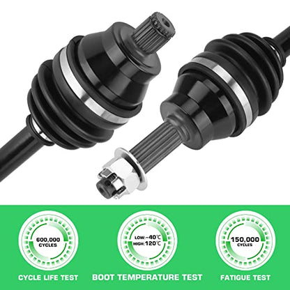 Youxmoto Rear Left/Right CV AXLE Fit for Polaris 4x4 Sportsman 400 HO 2008 2009 2010, 4x4 Sportsman 300 08-10; For Hawkeye 2x4 4x4 2006-2011; 4340 Chromoly Steel Drive Half Shaft