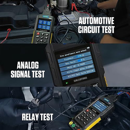 AUTOOL Multimeter Oscilloscope Automotive TRMS Digital Multimeter and Oscilloscope Kit 1000V 20A, with Test K line & CAN Bus Signal, Sensor Signal, Relay Test, Ignition Pulse Signal Test