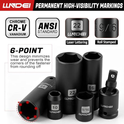 3/8" Drive Socket Set, 93 Pcs Dual Wrench Kit SAE and Metric Tool Set - size: 3/8" 93pcs socket set