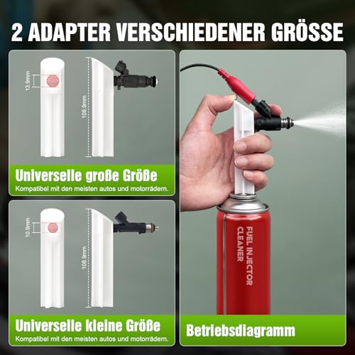 JDIAG Universal Fuel Injector Tester Cleaner Kit, Fuel Injector Tester
