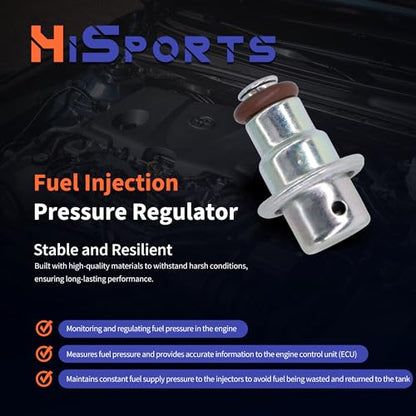HiSport 2328022010 Fuel Injection Pressure Regulator, 3 Bar - size: HSFPR4129