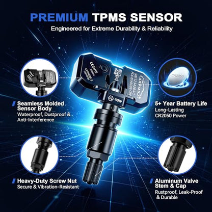 TPMS Sensor GM, Pre-Programmed 315MHz 1-Pack - color: Black, size: 1PCS