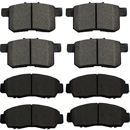 SIPAUTEC-Front and Rear Brake Pads 4-Wheel Set Ceramic Disc Brake Pads Replacement For 2008/2009/2010/2011/2012 Honda Accord EX,EX-L - style: A787-1506-1451