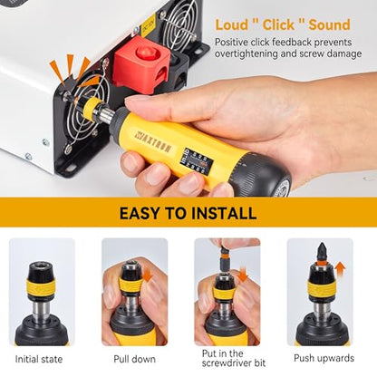 Torque Screwdriver Set 13-Piece, 1/4" Drive, 10-70 in-lb