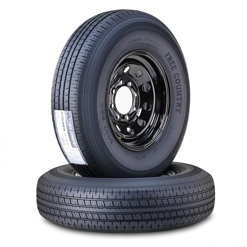 Free Country Trailer Tire Wheel ST235/85R16 12-Ply 128N 8X6.5 Black Mod Pk2 - size: ST235/85R16 /8x6.5