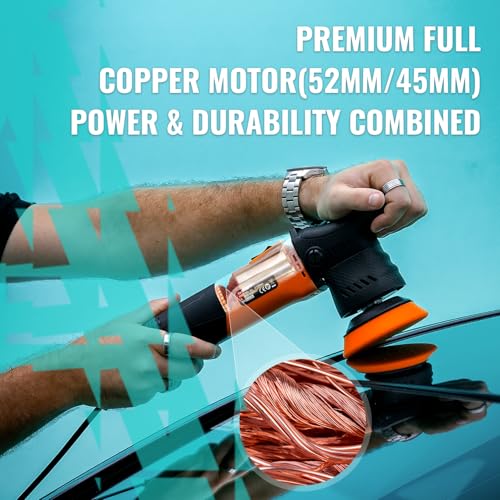 AUTIWOZ W02 Mini Buffer, 2/3Inch Dual Action Polisher, 12mm Random Orbital - size: k1