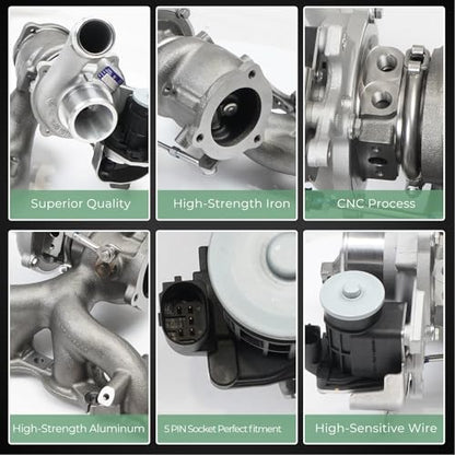 For 282312B760 Turbocharger Repair kits Turbo Charger W/Gaskets Compatible with Hyundai Tucson 1.6L 2016-2018 Replacement For 16399880016 1639-988-0016 28231 2B760