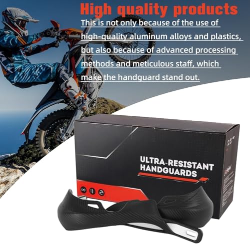 JFG RACING Dirt Bike Handguards,Imitation Carbon Fiber Grain Surface 7/8" 22mm and 1 1/8" 28mm Motorcycle Universal Handguards Hand Guards for Sur Ron ATV Dirt Pit Bike off Road Motocross Enduro MX - color: imitation carbon