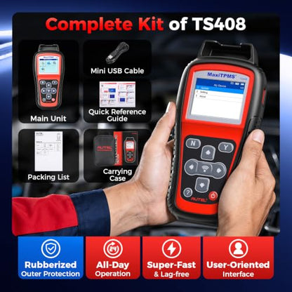 Autel TS408 TPMS Programming Tool, Tire Pressure Sensor Replacement Scanner