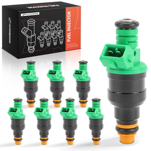 A-Premium 4 Holes Set of 8 Fuel Injectors Compatible with Ford